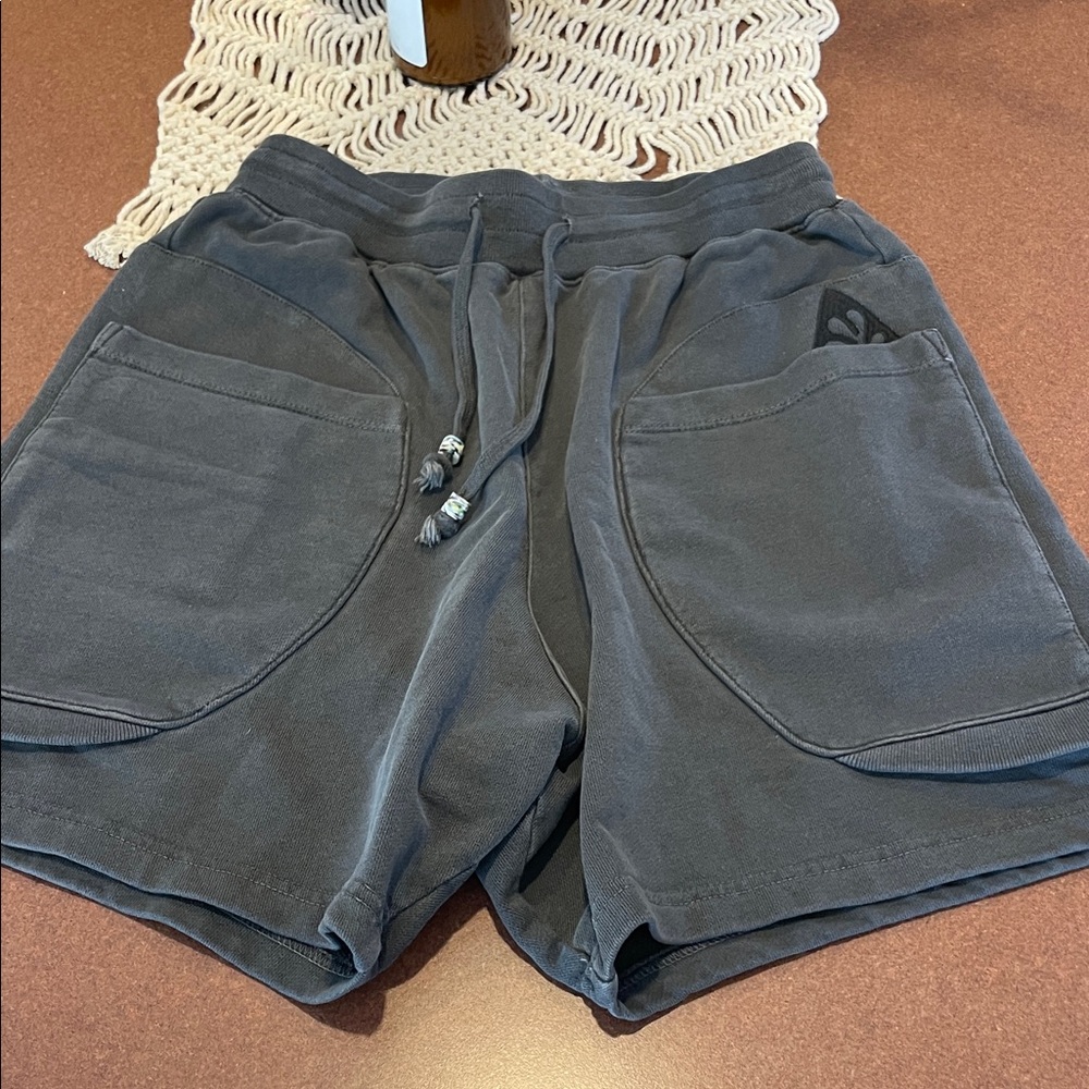 Women's Athletic Gray Shorts with Drawstring